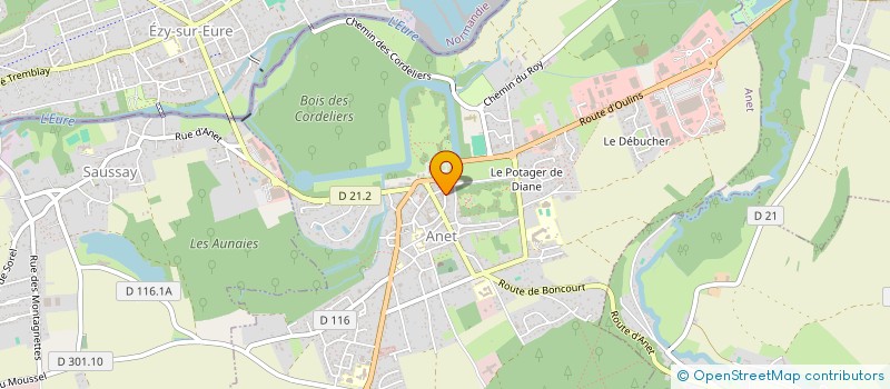 localisation de l'entreprise MADAME CHRISTEL QUIDET à ANET