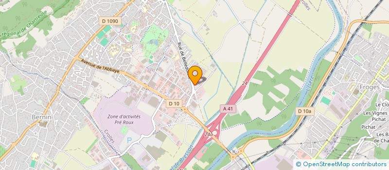 localisation de l'entreprise MADAME CHRISTEL RICHARDOT  CROLLES