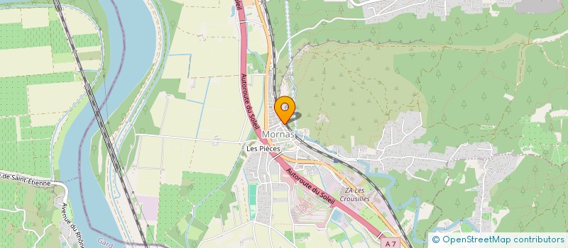 localisation de l'entreprise MADAME CHRISTEL ROCHELEMAGNE  MORNAS