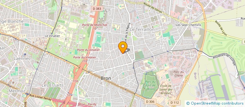 localisation de l'entreprise MADAME CHRISTEL RUETTARD  BRON