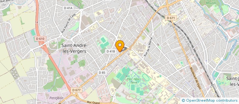 localisation de l'entreprise MADAME CHRISTEL SAUVAGE  SAINT-ANDRE-LES-VERGERS