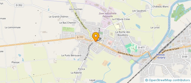 localisation de l'entreprise MADAME CHRISTEL SCIAUX à GUIPRY-MESSAC