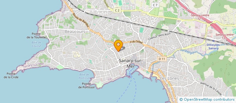 localisation de l'entreprise MADAME CHRISTEL STURER  SANARY-SUR-MER