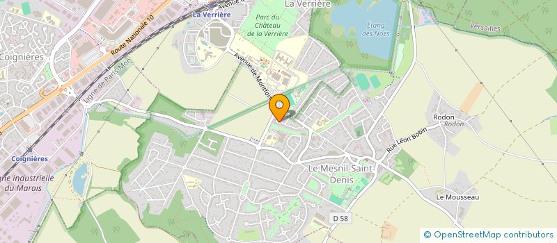 localisation de l'entreprise MADAME CHRISTEL TERRASSON  LE MESNIL-SAINT-DENIS