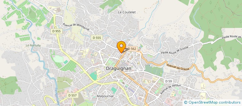 localisation de l'entreprise MADAME CHRISTEL VALAT  DRAGUIGNAN