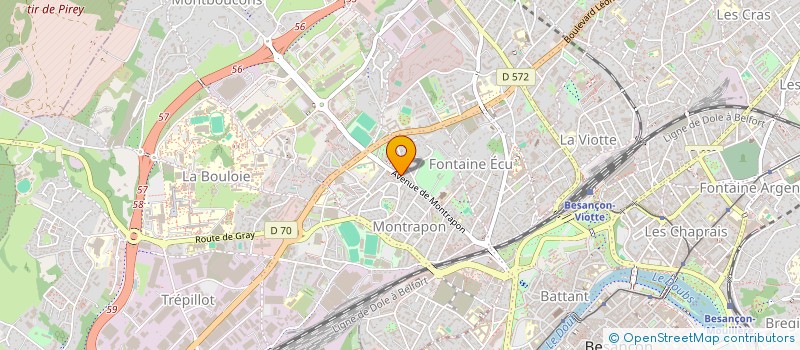 localisation de l'entreprise MADAME CHRISTEL VALLIER à BESANCON