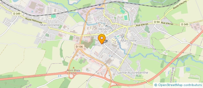 localisation de l'entreprise MADAME CHRISTEL VERMEERSCH  HESDIN