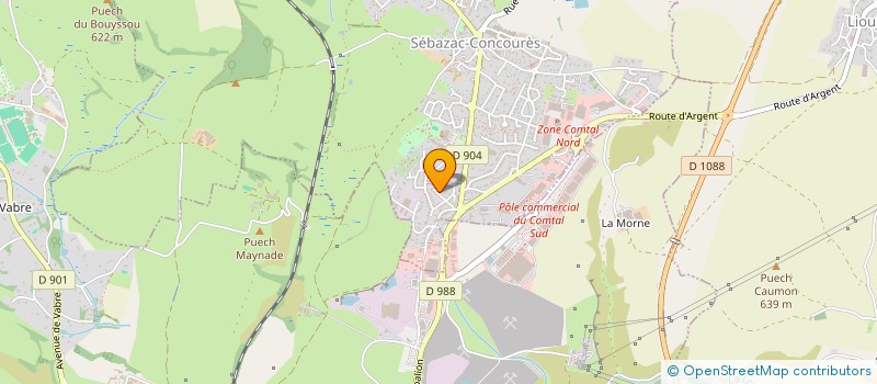 localisation de l'entreprise MADAME CHRISTEL VERNHES à SEBAZAC-CONCOURES
