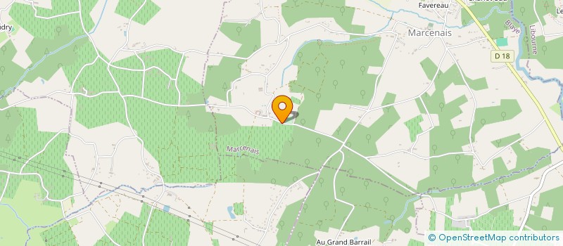 localisation de l'entreprise MADAME CHRISTEL VIGNON  MARCENAIS