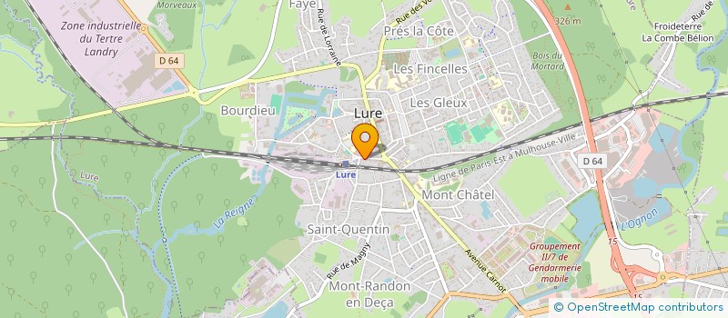 localisation de l'entreprise MADAME CHRISTEL VISDOMINE à LURE