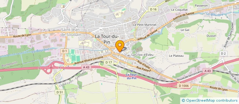 localisation de l'entreprise MADAME CHRISTEL WITTGE à LA TOUR-DU-PIN