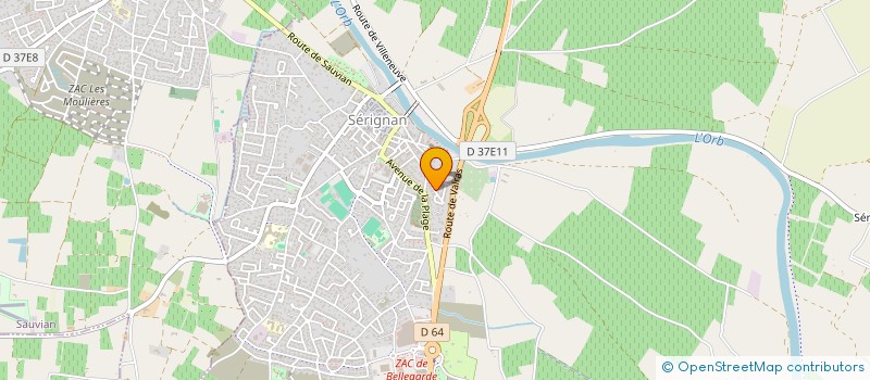 localisation de l'entreprise MADAME CHRISTELE AUBERT à SERIGNAN