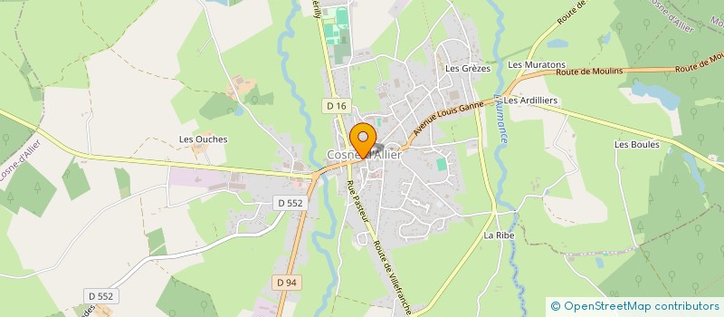 localisation de l'entreprise MADAME CHRISTELE BOCLET à COSNE-D'ALLIER