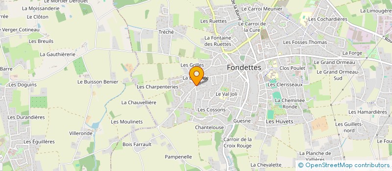 localisation de l'entreprise MADAME CHRISTELE BOUTET  FONDETTES