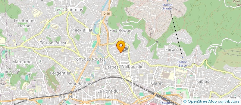 localisation de l'entreprise MADAME CHRISTELE BRAEM  TOULON