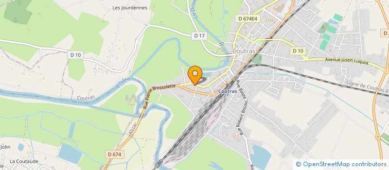 localisation de l'entreprise MADAME CHRISTELE BRIAND  COUTRAS