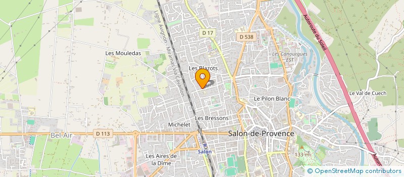 localisation de l'entreprise MADAME CHRISTELE CAMILLE BOSSE  SALON-DE-PROVENCE