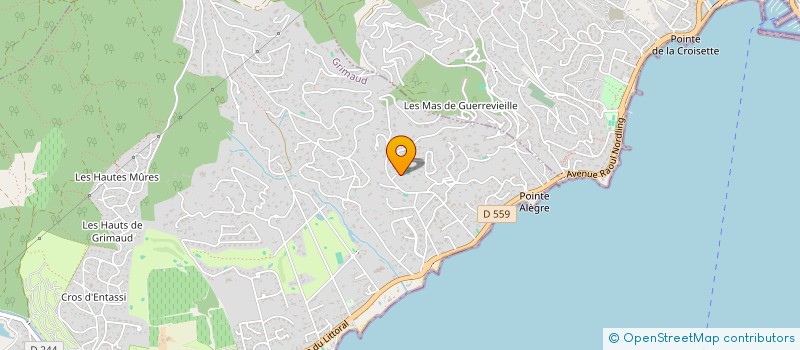 localisation de l'entreprise MADAME CHRISTELE CAUL FUTY  GRIMAUD