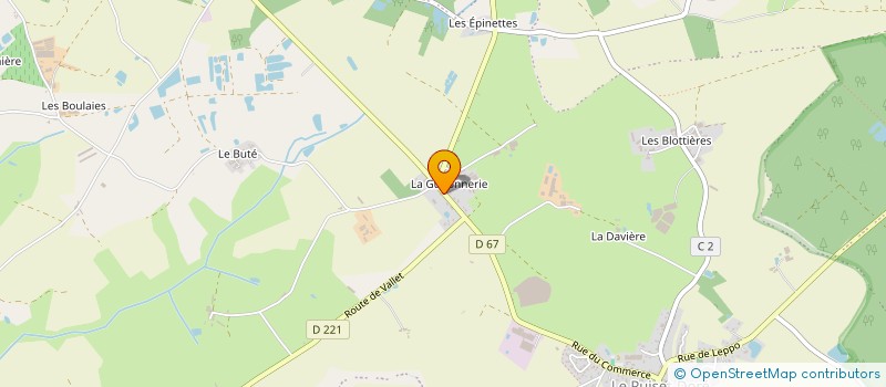 localisation de l'entreprise MADAME CHRISTELE CHEVALLIER à MONTREVAULT-SUR-EVRE