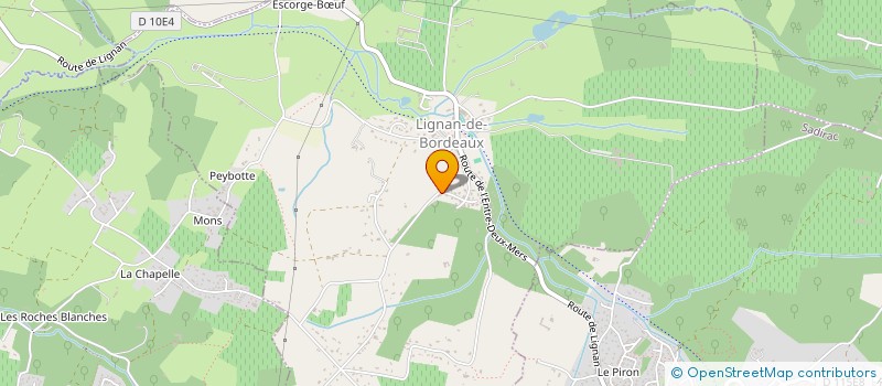 localisation de l'entreprise MADAME CHRISTELE CLEMENT  LIGNAN-DE-BORDEAUX