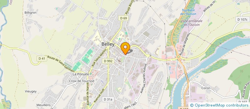 localisation de l'entreprise MADAME CHRISTELE COMBE à BELLEY