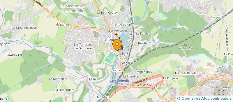 localisation de l'entreprise MADAME CHRISTELE COURANT  LA MEMBROLLE-SUR-CHOISILLE