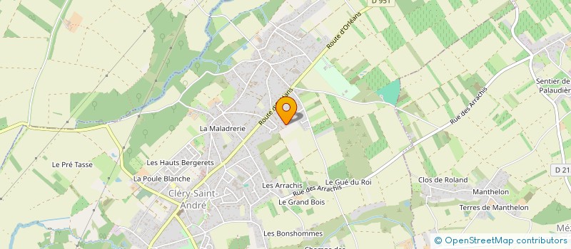 localisation de l'entreprise MADAME CHRISTELE DAVID à CLERY-SAINT-ANDRE