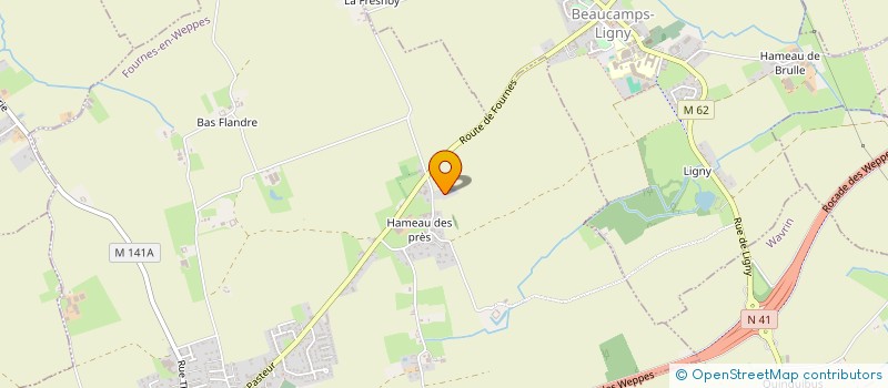 localisation de l'entreprise MADAME CHRISTELE DEFENIN  FOURNES-EN-WEPPES