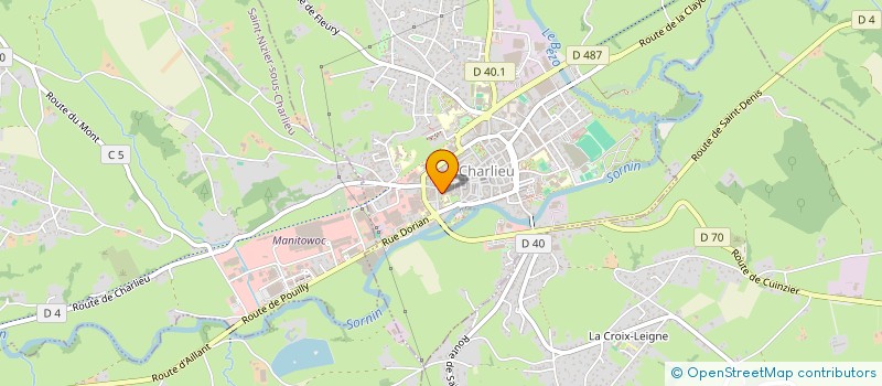 localisation de l'entreprise MADAME CHRISTELE DEMEURE-BESSON  CHARLIEU