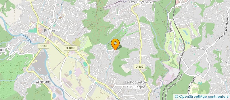 localisation de l'entreprise MADAME CHRISTELE DESAMAIS  LA ROQUETTE-SUR-SIAGNE