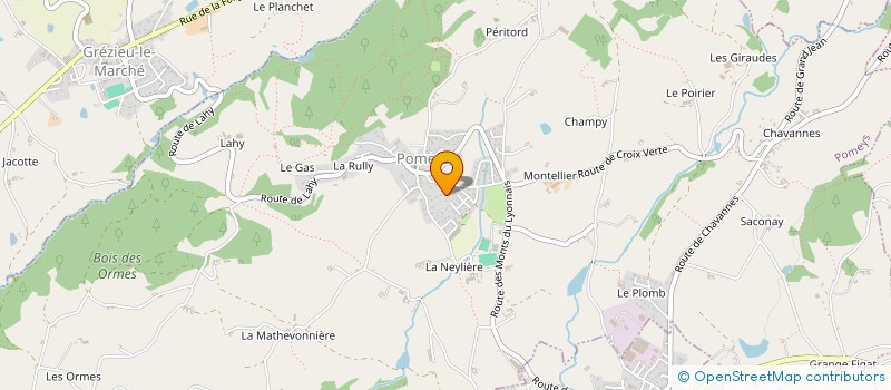 localisation de l'entreprise MADAME CHRISTELE DEVIGNE  POMEYS