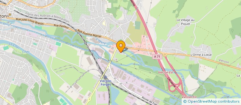 localisation de l'entreprise MADAME CHRISTELE DORE  VIERZON