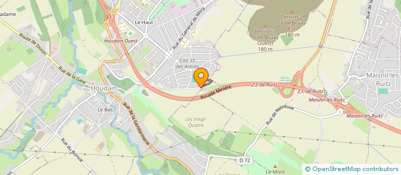 localisation de l'entreprise MADAME CHRISTELE DUFRESNE  HOUDAIN