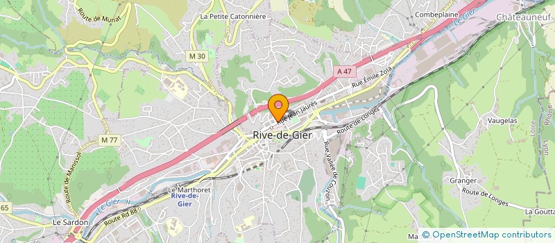 localisation de l'entreprise MADAME CHRISTELE DUTTO  RIVE-DE-GIER