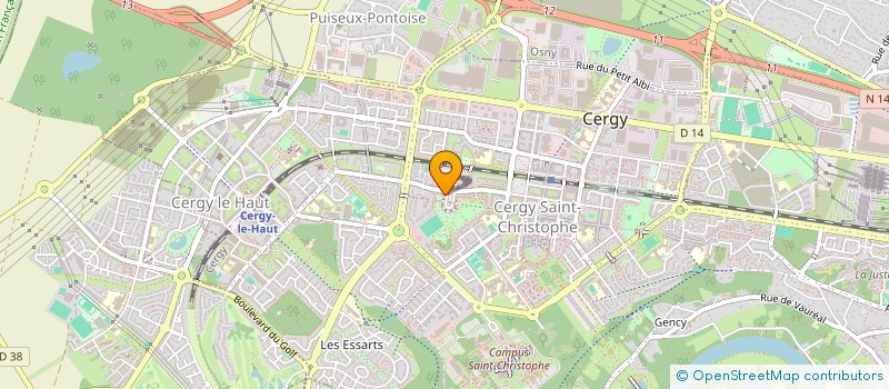 localisation de l'entreprise MADAME CHRISTELE EGGER à CERGY