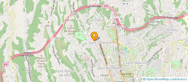 localisation de l'entreprise MADAME CHRISTELE GOMEZ à NICE