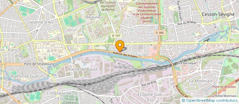 localisation de l'entreprise MADAME CHRISTELE GRIMAUD  CESSON-SEVIGNE