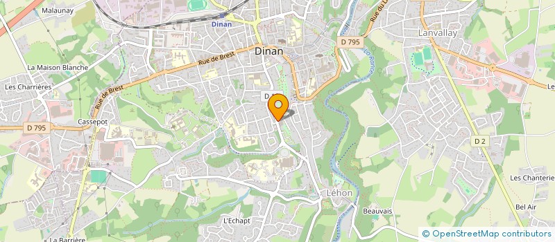 localisation de l'entreprise MADAME CHRISTELE GUERIN  DINAN