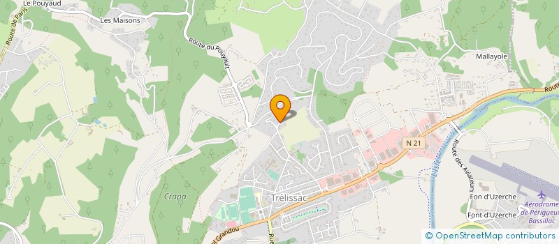 localisation de l'entreprise MADAME CHRISTELE HALLER  TRELISSAC