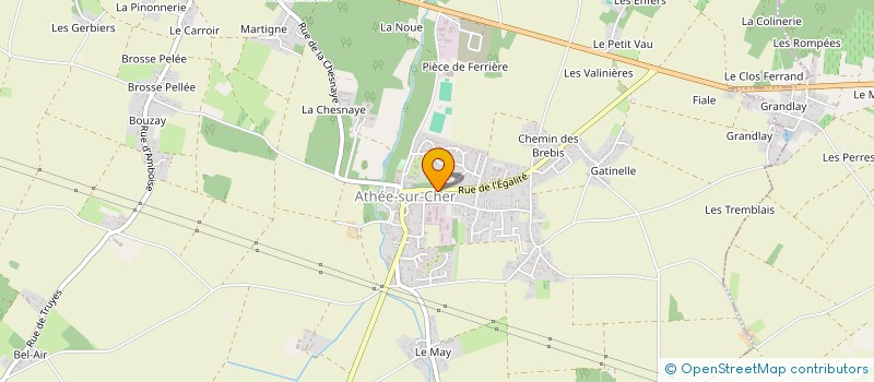 localisation de l'entreprise MADAME CHRISTELE HAMELIN à ATHEE-SUR-CHER