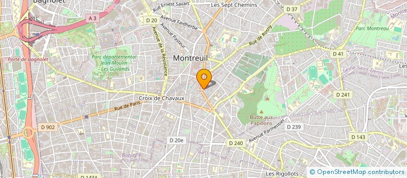 localisation de l'entreprise MADAME CHRISTELE LANDA à MONTREUIL