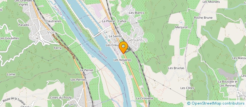 localisation de l'entreprise MADAME CHRISTELE LECHENARD  EROME