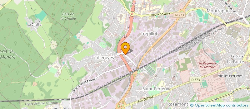 localisation de l'entreprise MADAME CHRISTELE MARCELLE  BESANCON