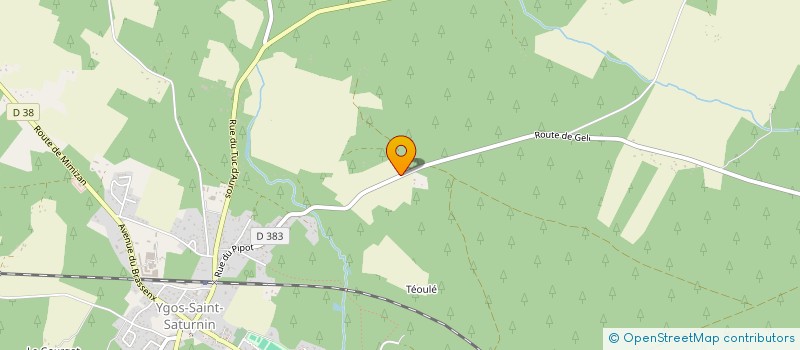 localisation de l'entreprise MADAME CHRISTELE MARKOVIC  YGOS-SAINT-SATURNIN