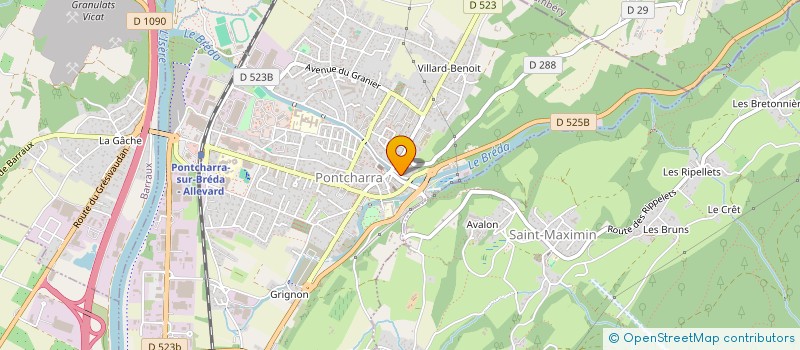 localisation de l'entreprise MADAME CHRISTELE MARQUIER  PONTCHARRA