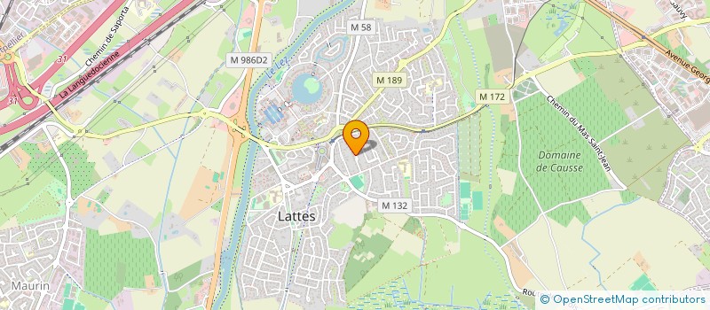 localisation de l'entreprise MADAME CHRISTELE MARTINEZ à LATTES