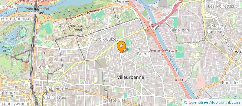 localisation de l'entreprise MADAME CHRISTELE MBA MAKOUGOUM  VILLEURBANNE