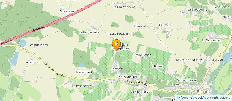 localisation de l'entreprise MADAME CHRISTELE MORIER  REUGNY