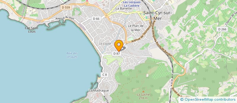 localisation de l'entreprise MADAME CHRISTELE PAPPALARDO à SAINT-CYR-SUR-MER