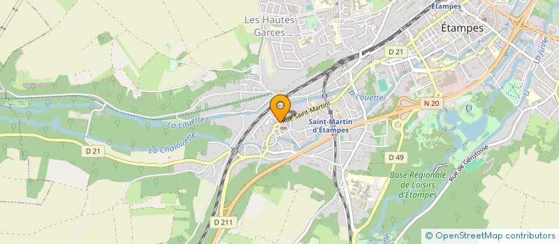 localisation de l'entreprise MADAME CHRISTELE PILLON à ETAMPES